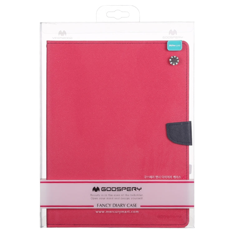 GOOSPERY FANCY DIARY Horizontal Flip Leather Case for iPad Pro 12.9 inch (2018), with Holder & Card Slots & Wallet