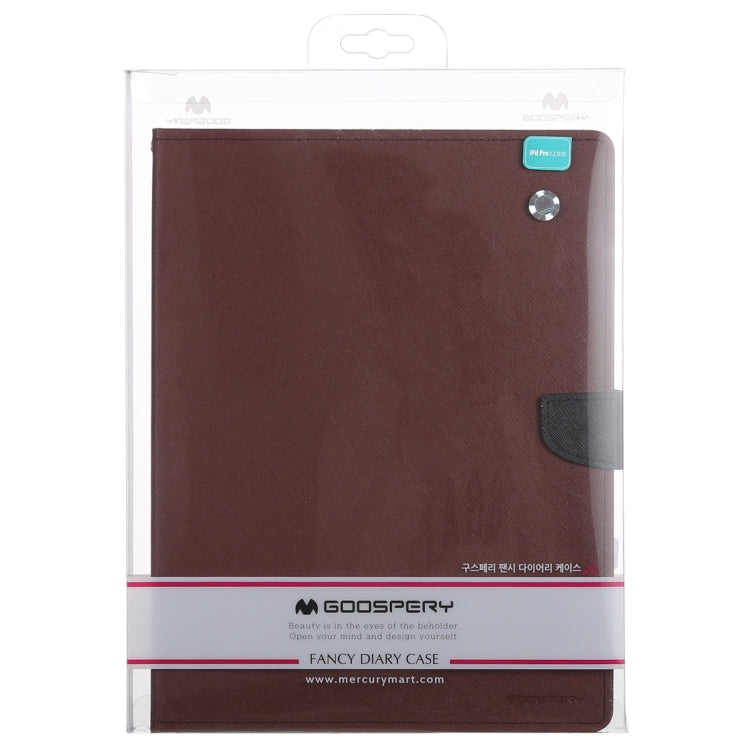 GOOSPERY FANCY DIARY Horizontal Flip Leather Case for iPad Pro 12.9 inch (2018), with Holder & Card Slots & Wallet