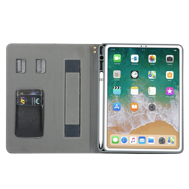 Genuine Leather Protective Case for iPad Pro 11 inch (2018), with Pen Slot & Holder & Card Slots