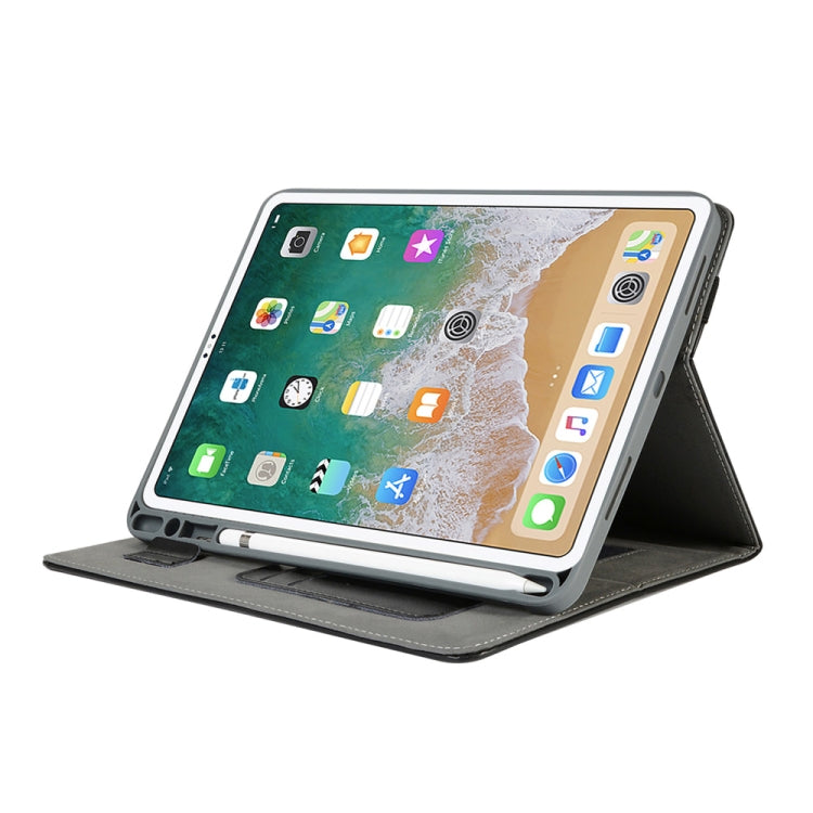 Genuine Leather Protective Case for iPad Pro 11 inch (2018), with Pen Slot & Holder & Card Slots