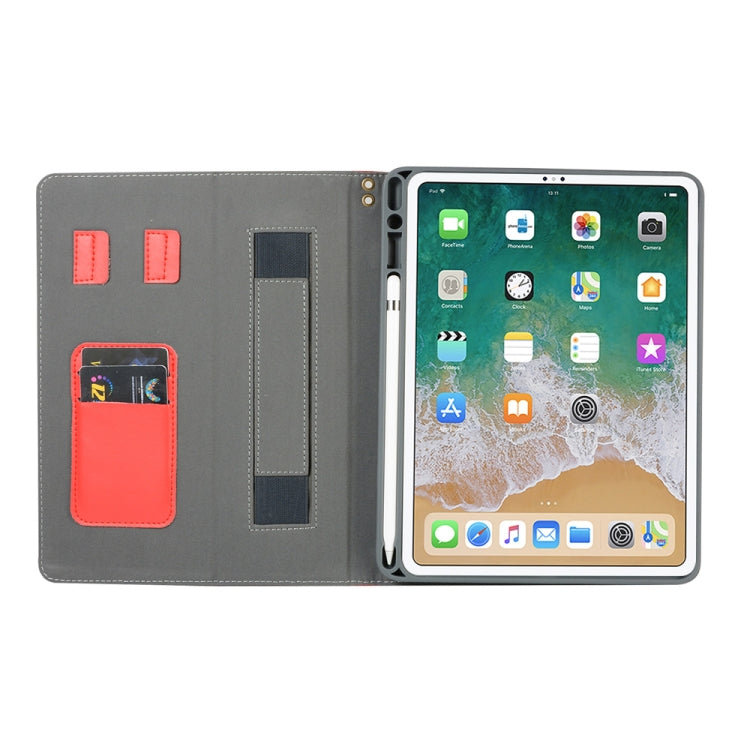 Genuine Leather Protective Case for iPad Pro 11 inch (2018), with Pen Slot & Holder & Card Slots