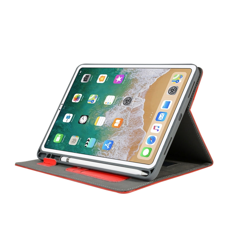 Genuine Leather Protective Case for iPad Pro 11 inch (2018), with Pen Slot & Holder & Card Slots