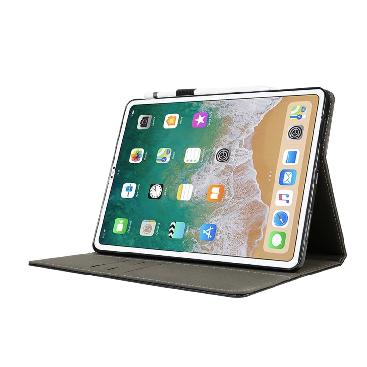 Top-grain Leather Protective Case for iPad Pro 11 inch (2018), with Holder & Card Slots & Wallet