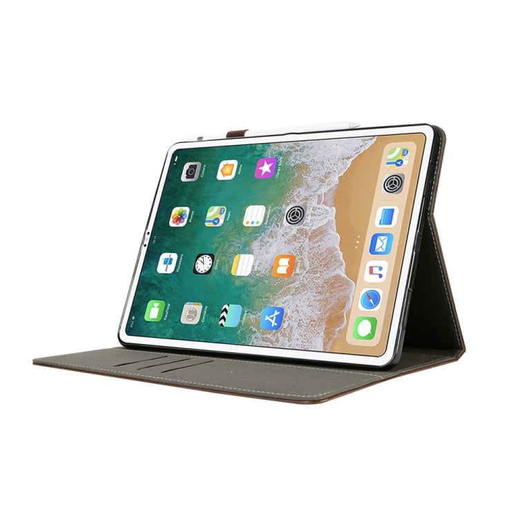 Top-grain Leather Protective Case for iPad Pro 12.9 inch (2018), with Holder & Card Slots & Wallet