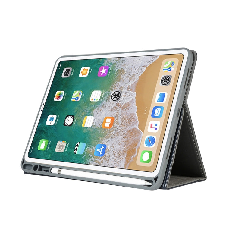 Top-grain Leather Protective Case for iPad Pro 11 inch (2018), with Pen Slot & Holder & Card Slots & Wallet