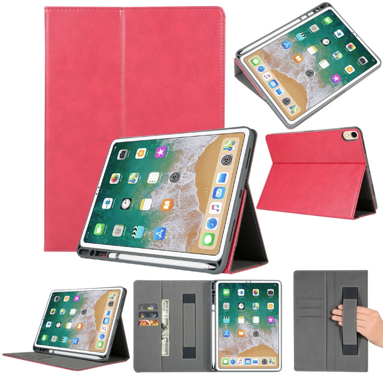 Top-grain Leather Protective Case for iPad Pro 11 inch (2018), with Pen Slot & Holder & Card Slots & Wallet