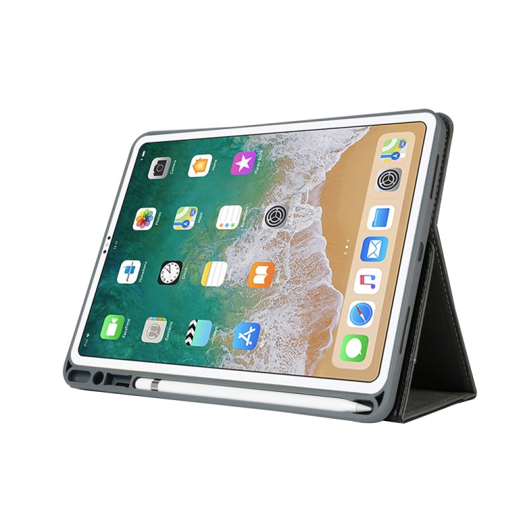 Top-grain Leather Protective Case for iPad Pro 12.9 inch (2018), with Pen Slot & Holder & Card Slots & Wallet