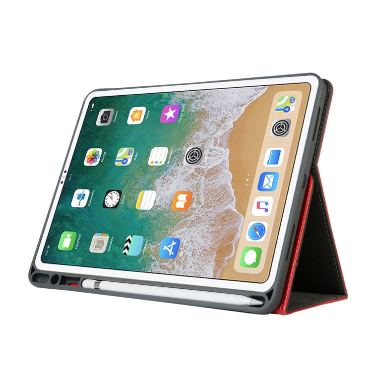 Top-grain Leather Protective Case for iPad Pro 12.9 inch (2018), with Pen Slot & Holder & Card Slots & Wallet