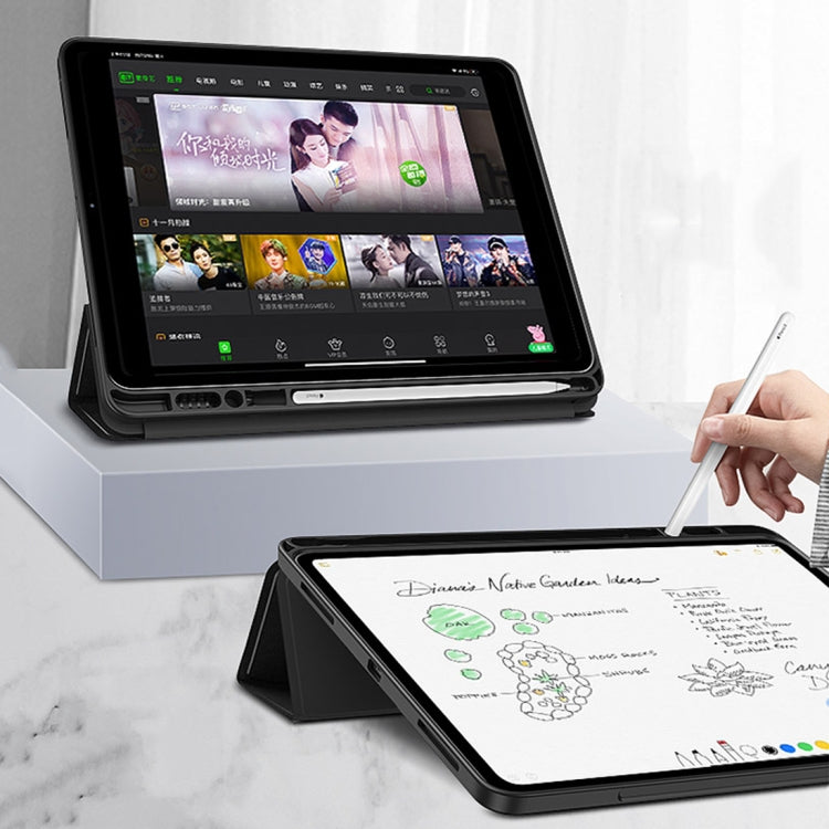TOTUDESIGN Horizontal Flip TPU Leather Case for iPad Pro 11 inch (2018), with Holder & Sleep / Wake-up Function