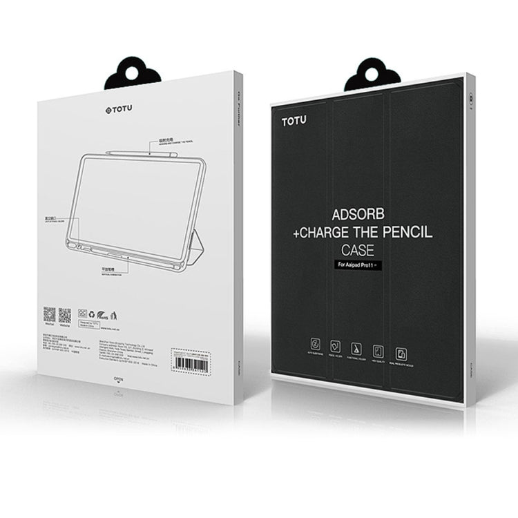 TOTUDESIGN Horizontal Flip TPU Leather Case for iPad Pro 12.9 inch (2018), with Holder & Sleep / Wake-up Function