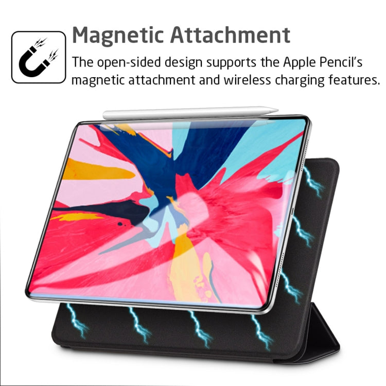 Yippee Magnetic Series Horizontal Flip Leather Case for iPad Pro 11 inch (2018), with Holder & Sleep / Wake-up Function(Black)