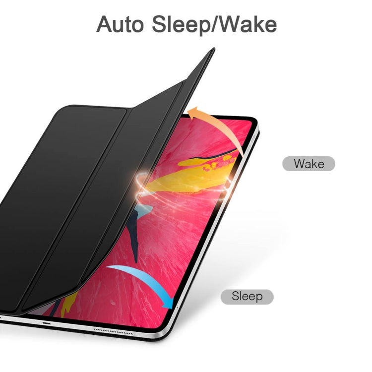 Yippee Magnetic Series Horizontal Flip Leather Case for iPad Pro 11 inch (2018), with Holder & Sleep / Wake-up Function(Black)