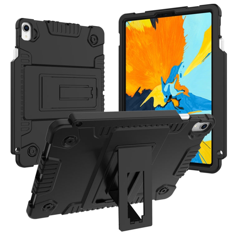 Full Coverage Silicone Shockproof Case for iPad Pro 11 inch (2018), with Adjustable Holder