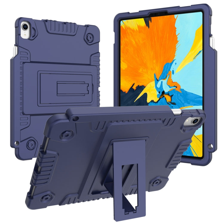 Full Coverage Silicone Shockproof Case for iPad Pro 11 inch (2018), with Adjustable Holder