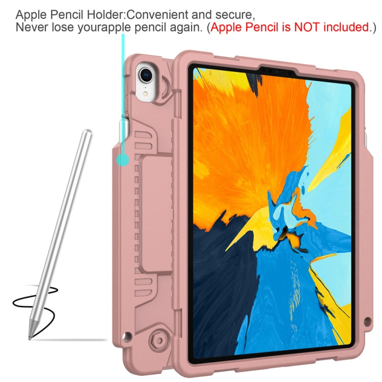 Full Coverage Silicone Shockproof Case for iPad Pro 11 inch (2018), with Adjustable Holder