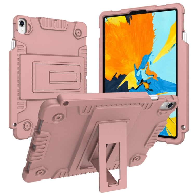Full Coverage Silicone Shockproof Case for iPad Pro 11 inch (2018), with Adjustable Holder