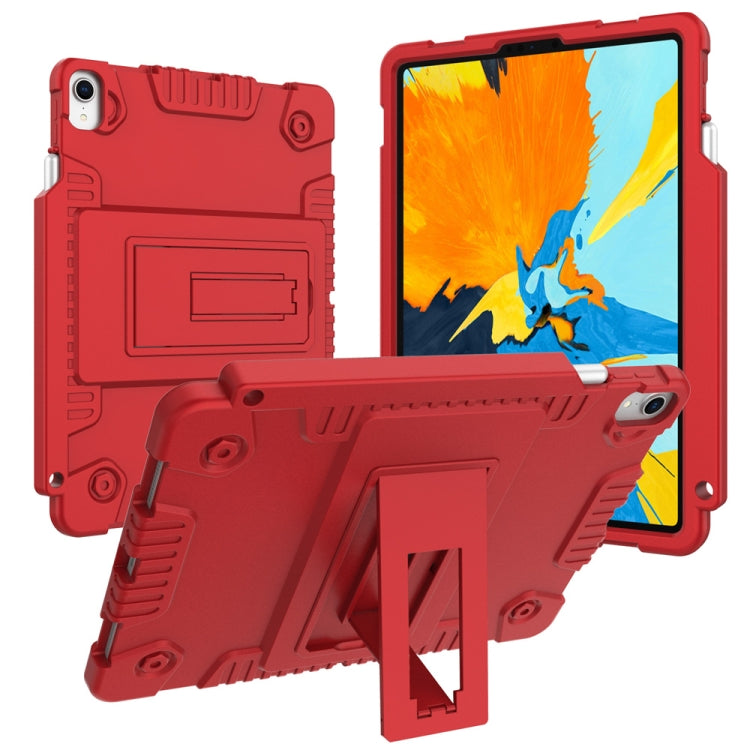 Full Coverage Silicone Shockproof Case for iPad Pro 11 inch (2018), with Adjustable Holder