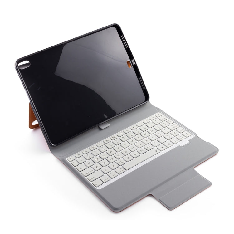 Colored Backlight Bluetooth Keyboard with Leather Flip Tablet Case for iPad Pro 11 (2018)