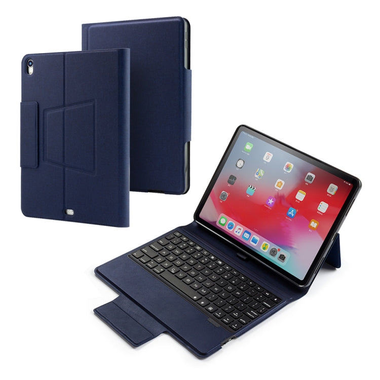 Colored Backlight Bluetooth Keyboard with Leather Flip Tablet Case for iPad Pro 11 (2018)
