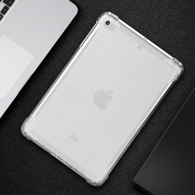 Frosted TPU Full Edge Thicken Corners Shockproof Protective Case for iPad Mini 2019 (Transparent)