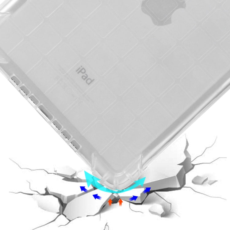 Frosted TPU Full Edge Thicken Corners Shockproof Protective Case for iPad Mini 2019 (Transparent)