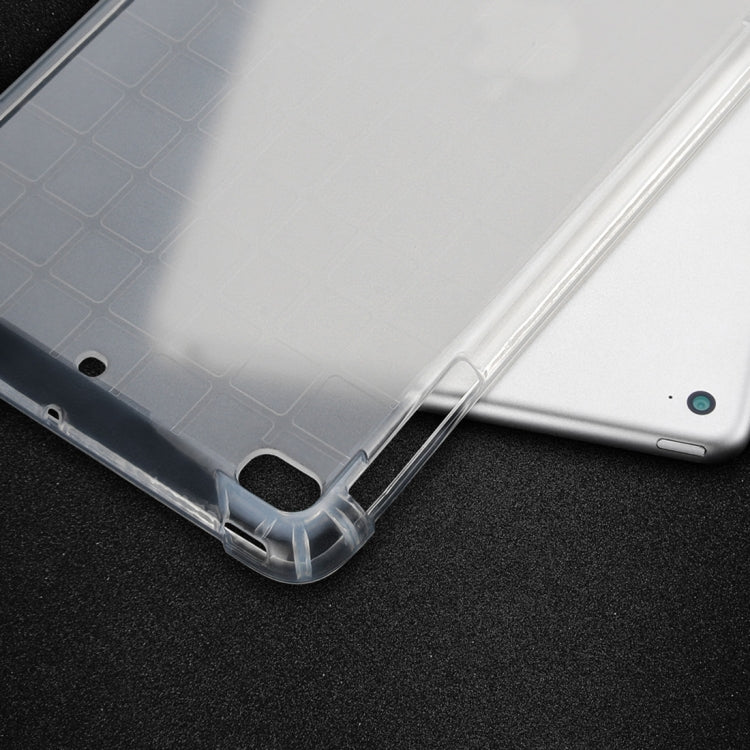 Frosted TPU Full Edge Thicken Corners Shockproof Protective Case for iPad Mini 2019 (Transparent)