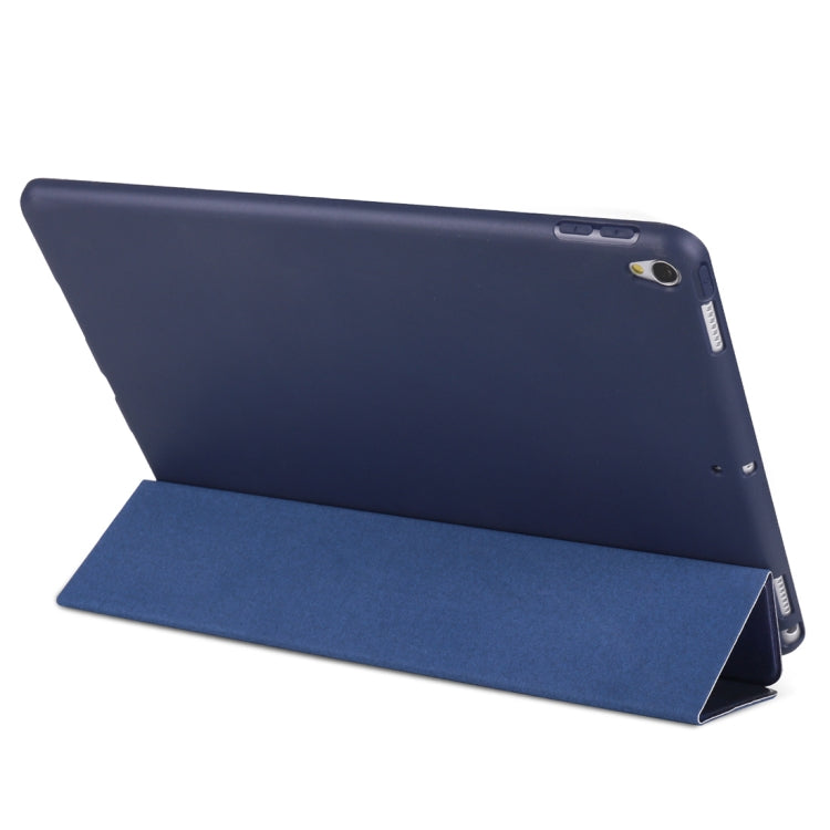 Blue Tree Pattern Horizontal Flip PU Leather Case for iPad Air 2019 / Pro 10.5 inch, with Three-folding Holder & Honeycomb TPU Cover