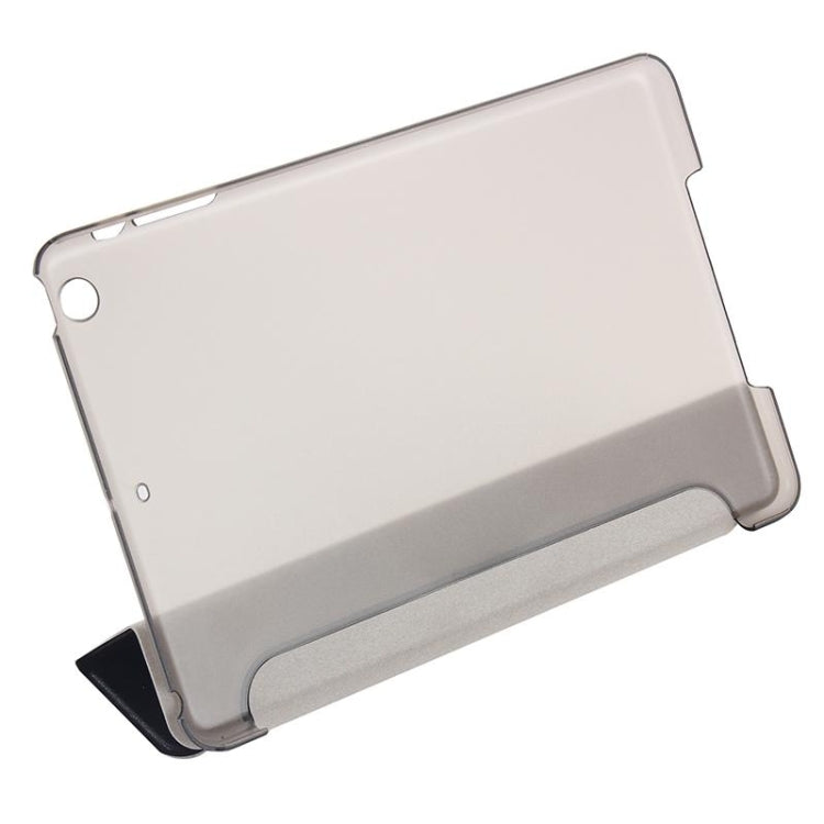 Silk Texture Horizontal Flip Leather Case with Three-Folding Holder for iPad Mini 2019