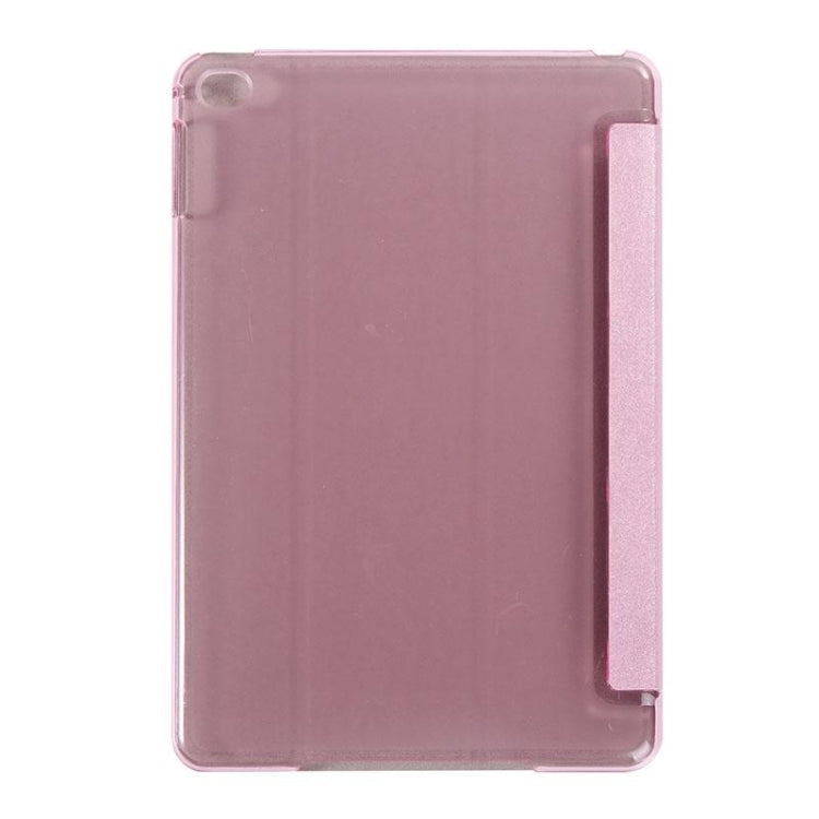 Silk Texture Horizontal Flip Leather Case with Three-Folding Holder for iPad Mini 2019