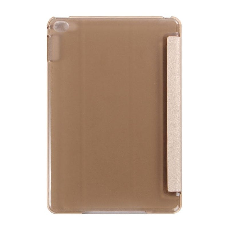 Silk Texture Horizontal Flip Leather Case with Three-Folding Holder for iPad Mini 2019