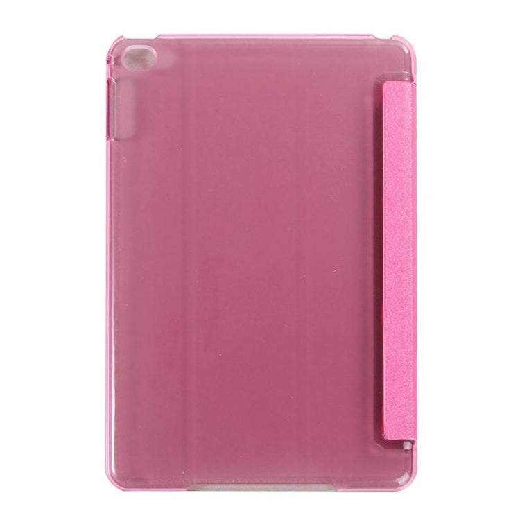 Silk Texture Horizontal Flip Leather Case with Three-Folding Holder for iPad Mini 2019