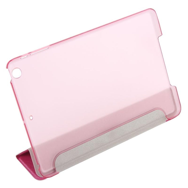 Silk Texture Horizontal Flip Leather Case with Three-Folding Holder for iPad Mini 2019