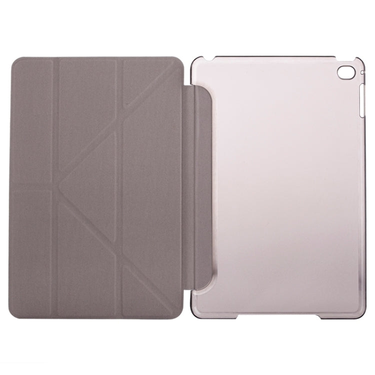 Transformers Style Silk Texture Horizontal Flip Solid Color Leather Case with Holder for iPad Mini 2019
