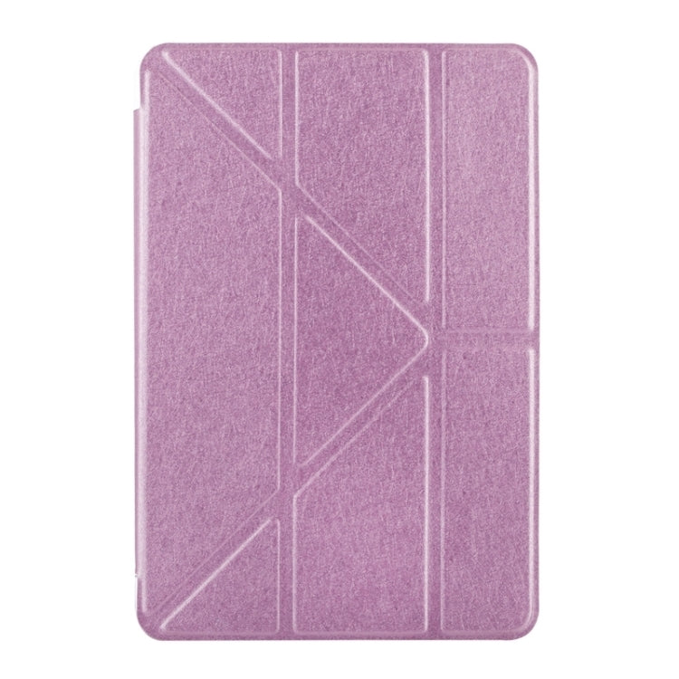 Transformers Style Silk Texture Horizontal Flip Solid Color Leather Case with Holder for iPad Mini 2019