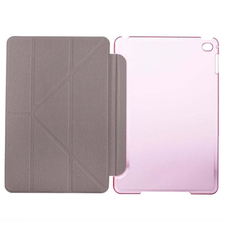 Transformers Style Silk Texture Horizontal Flip Solid Color Leather Case with Holder for iPad Mini 2019
