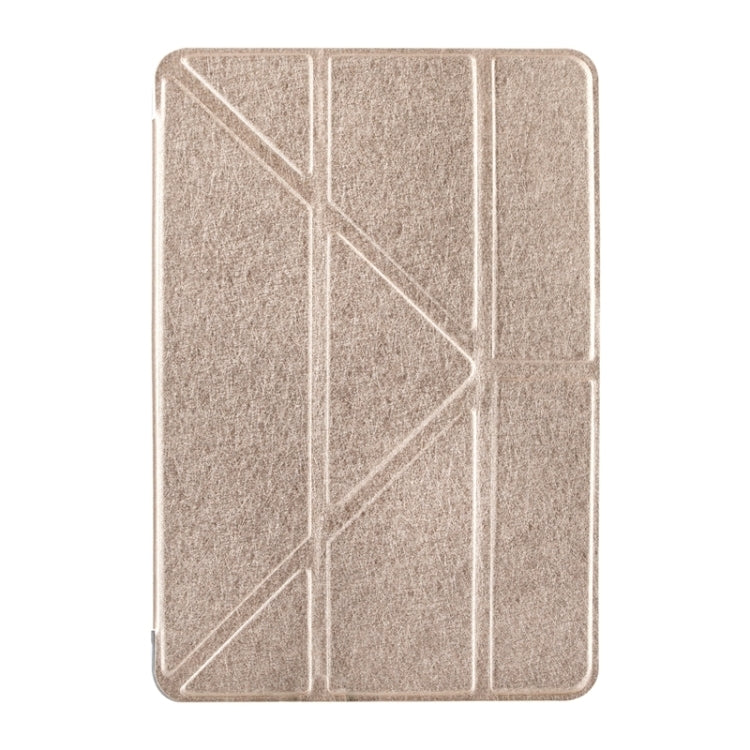 Transformers Style Silk Texture Horizontal Flip Solid Color Leather Case with Holder for iPad Mini 2019