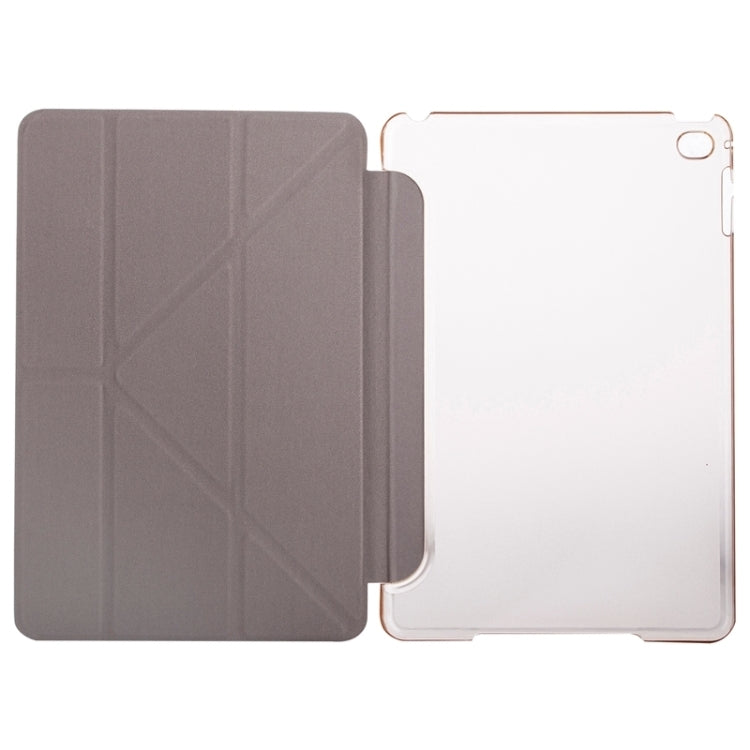 Transformers Style Silk Texture Horizontal Flip Solid Color Leather Case with Holder for iPad Mini 2019