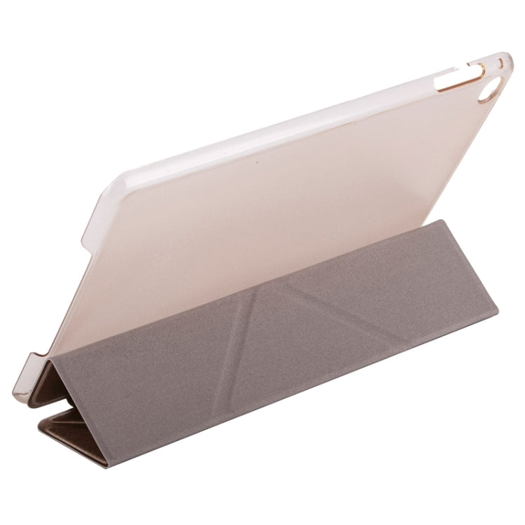 Transformers Style Silk Texture Horizontal Flip Solid Color Leather Case with Holder for iPad Mini 2019