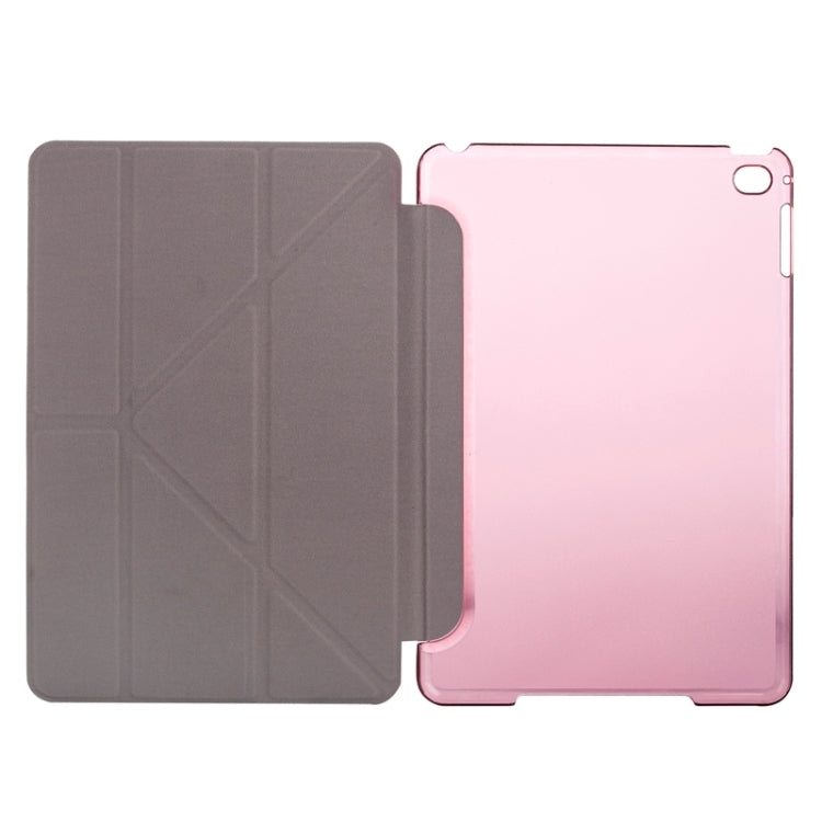 Transformers Style Silk Texture Horizontal Flip Solid Color Leather Case with Holder for iPad Mini 2019