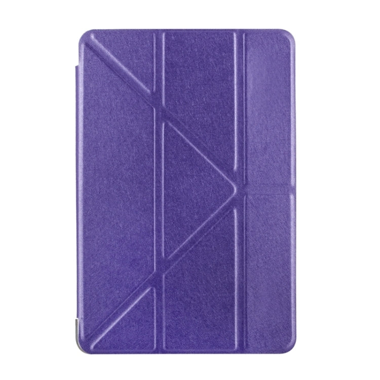 Transformers Style Silk Texture Horizontal Flip Solid Color Leather Case with Holder for iPad Mini 2019