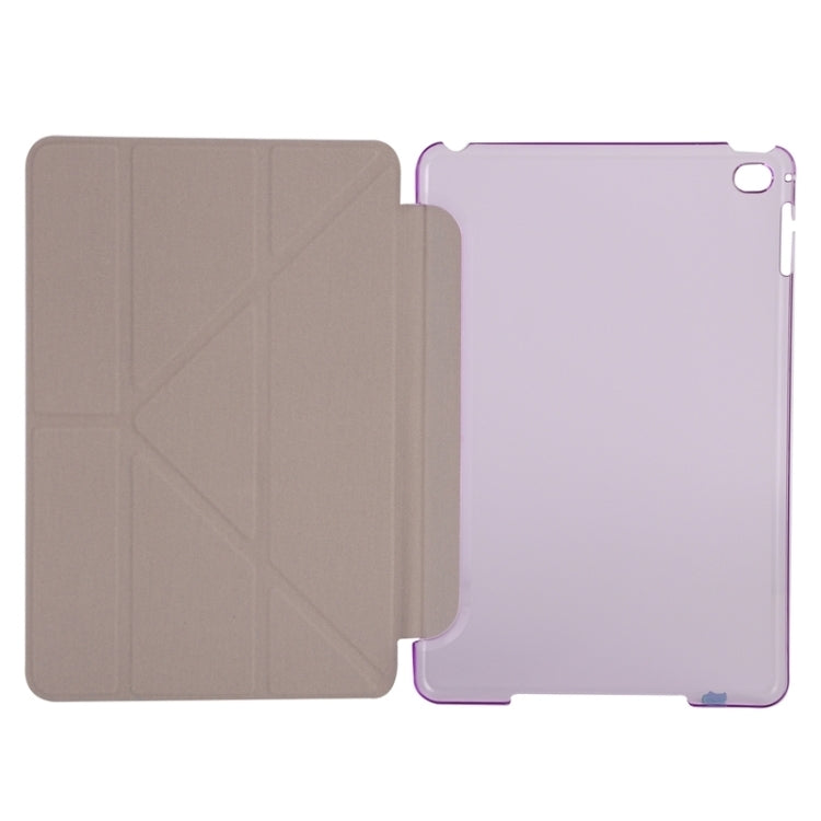 Transformers Style Silk Texture Horizontal Flip Solid Color Leather Case with Holder for iPad Mini 2019