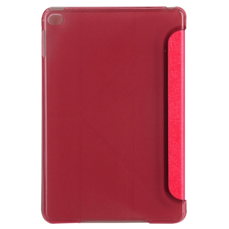 Transformers Style Silk Texture Horizontal Flip Solid Color Leather Case with Holder for iPad Mini 2019
