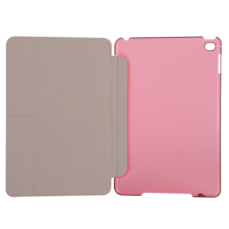 Transformers Style Silk Texture Horizontal Flip Solid Color Leather Case with Holder for iPad Mini 2019