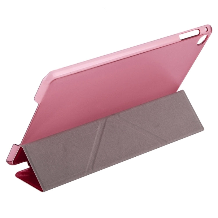 Transformers Style Silk Texture Horizontal Flip Solid Color Leather Case with Holder for iPad Mini 2019