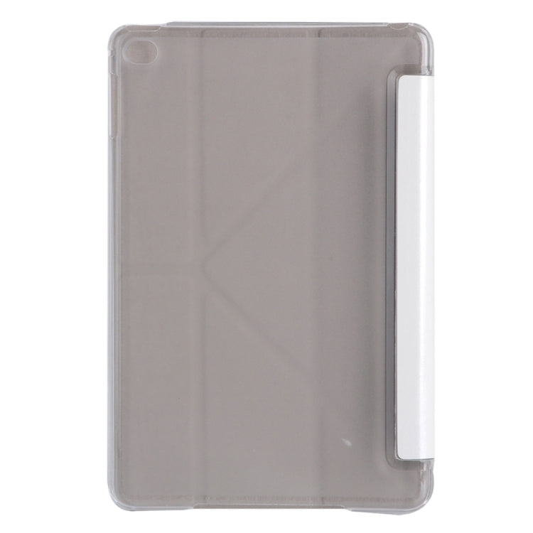 Transformers Style Silk Texture Horizontal Flip Solid Color Leather Case with Holder for iPad Mini 2019