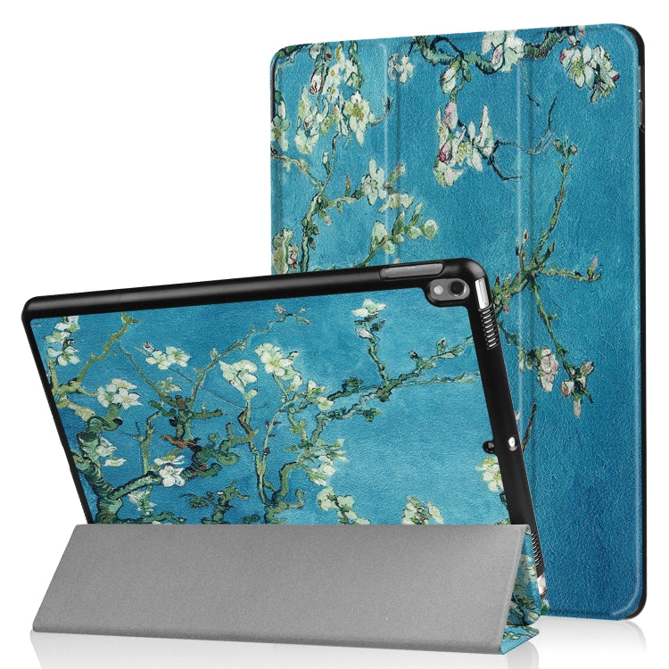 Coloured Drawing Pattern Horizontal Flip Leather Case for iPad Air 2019 10.5 inch, with Three-folding Holder & Sleep / Wake-up Function