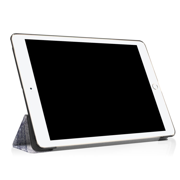 Coloured Drawing Pattern Horizontal Flip Leather Case for iPad Air 2019 10.5 inch, with Three-folding Holder & Sleep / Wake-up Function