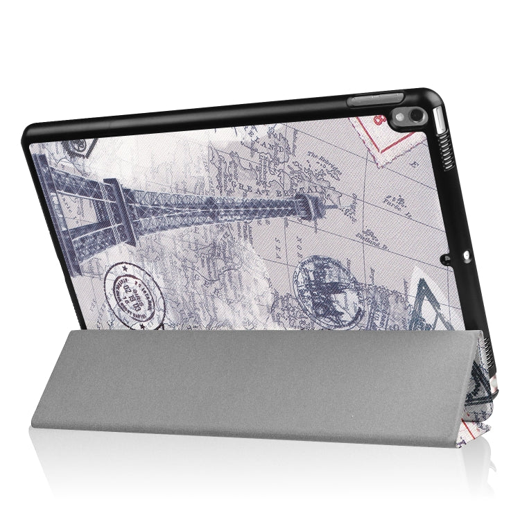 Coloured Drawing Pattern Horizontal Flip Leather Case for iPad Air 2019 10.5 inch, with Three-folding Holder & Sleep / Wake-up Function