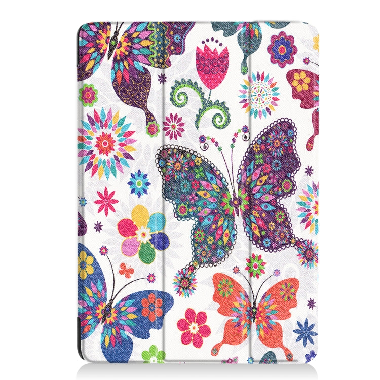 Coloured Drawing Pattern Horizontal Flip Leather Case for iPad Air 2019 10.5 inch, with Three-folding Holder & Sleep / Wake-up Function
