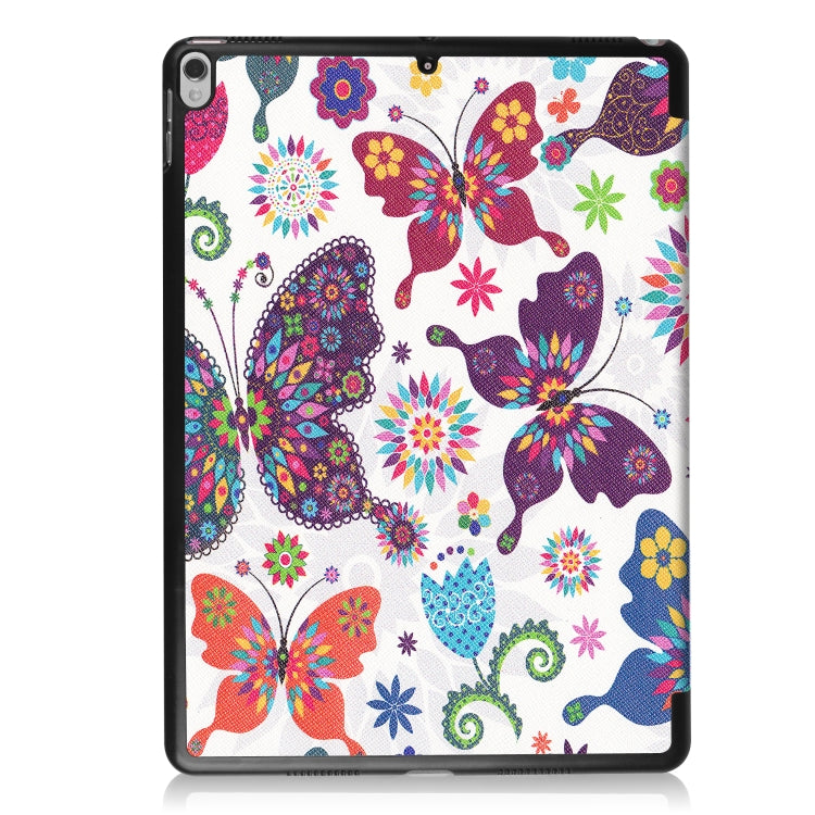 Coloured Drawing Pattern Horizontal Flip Leather Case for iPad Air 2019 10.5 inch, with Three-folding Holder & Sleep / Wake-up Function